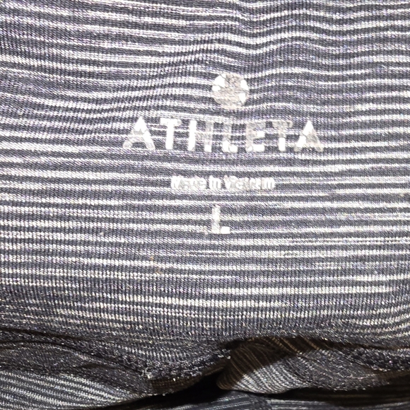 Athleta Energy Power-up Space Dye Capri Yoga Legging Back Slit Bootcut Size L - Picture 5 of 8